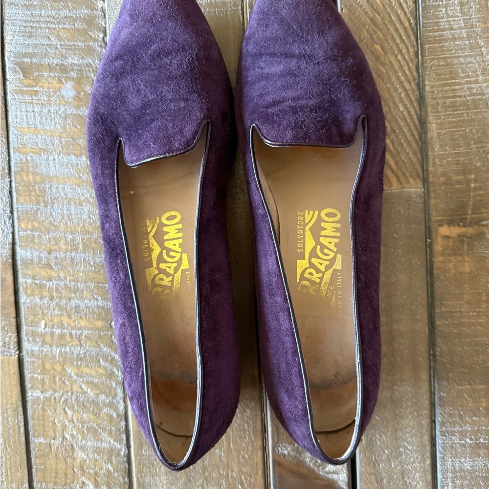 Ferragamo Women's Purple Loafers